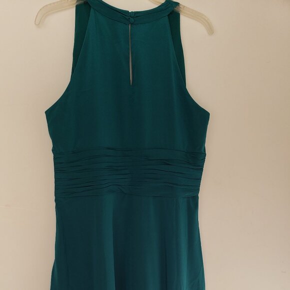 Ann Taylor Silk Draped Empire Waist Sleeveless Cocktail Party Dress - Picture 3 of 12